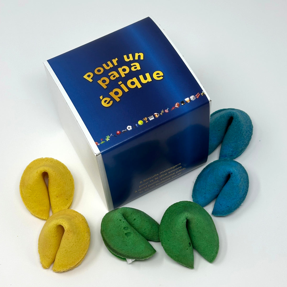 Pour papa! Boîte de 6 biscuits messagers
