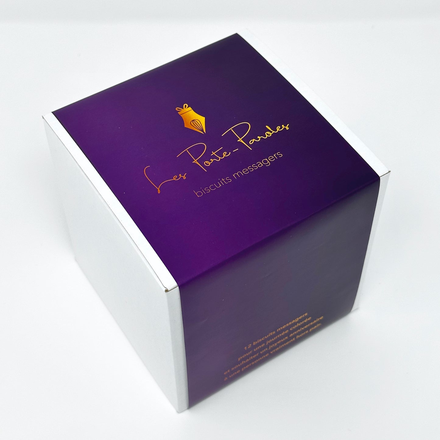 Joyeux Anniversaire! Boîte de 12 biscuits messagers pour dire bonne fête!