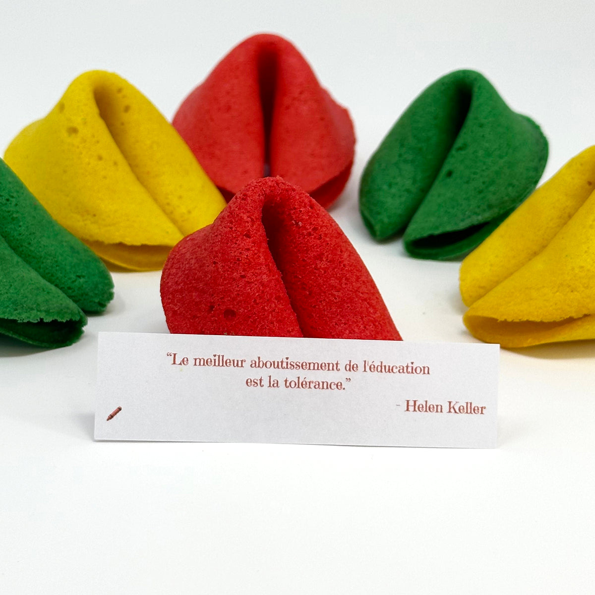 Pour les profs! Boîte de 6 biscuits messagers