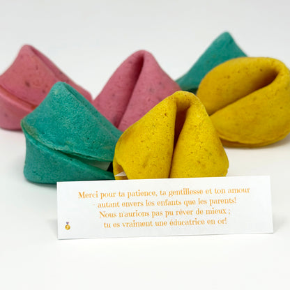 Pour les éducatrices!  Boîte de 6 biscuits messagers