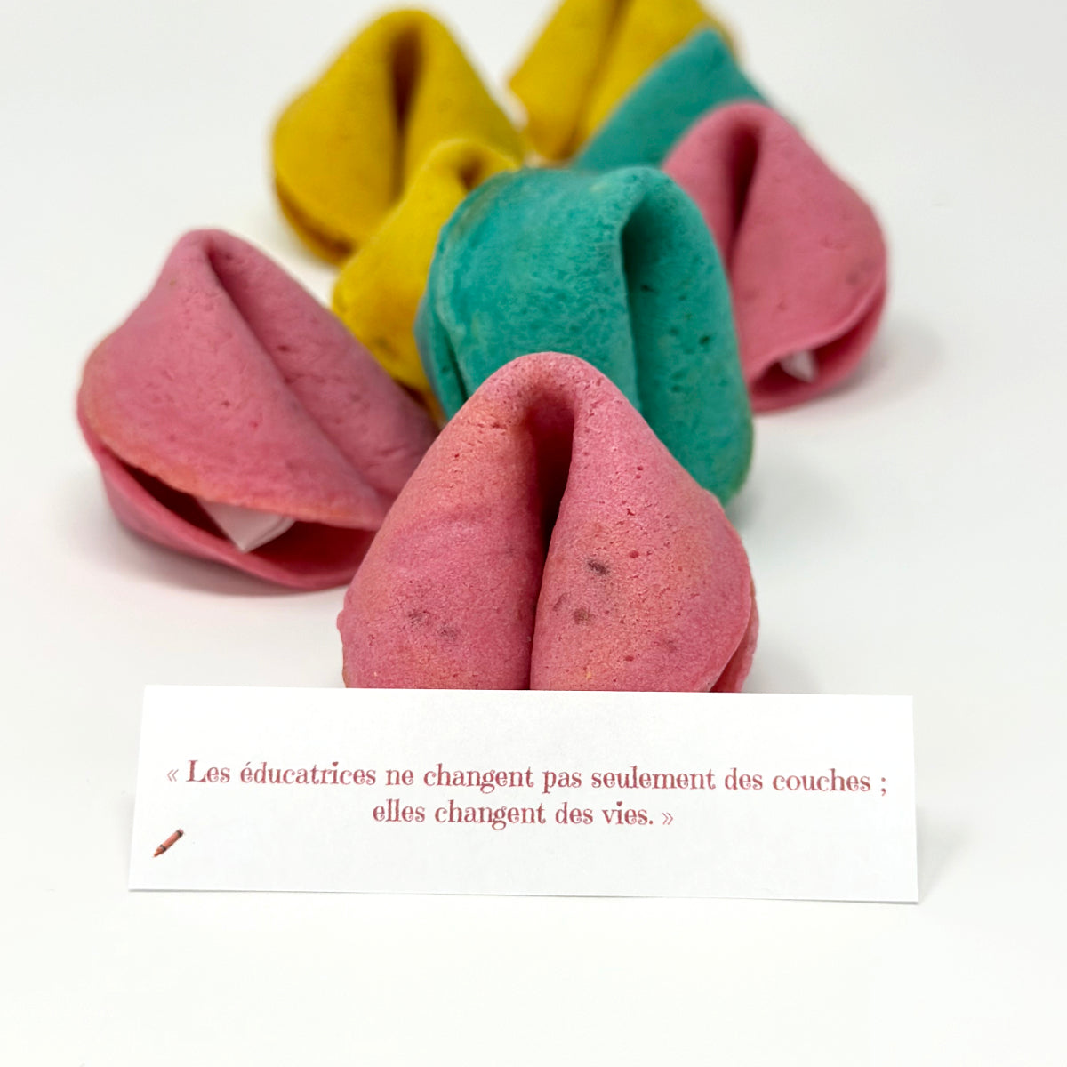 Pour les éducatrices!  Boîte de 8 biscuits messagers
